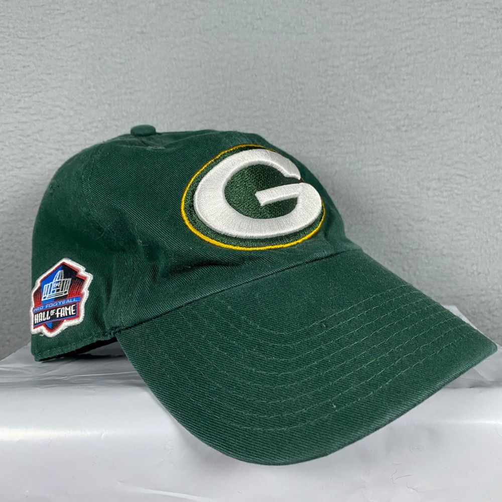 '47 Brand Green Bay Packers Hat Men One Size Green Hall of Fame Patch NFL Cap